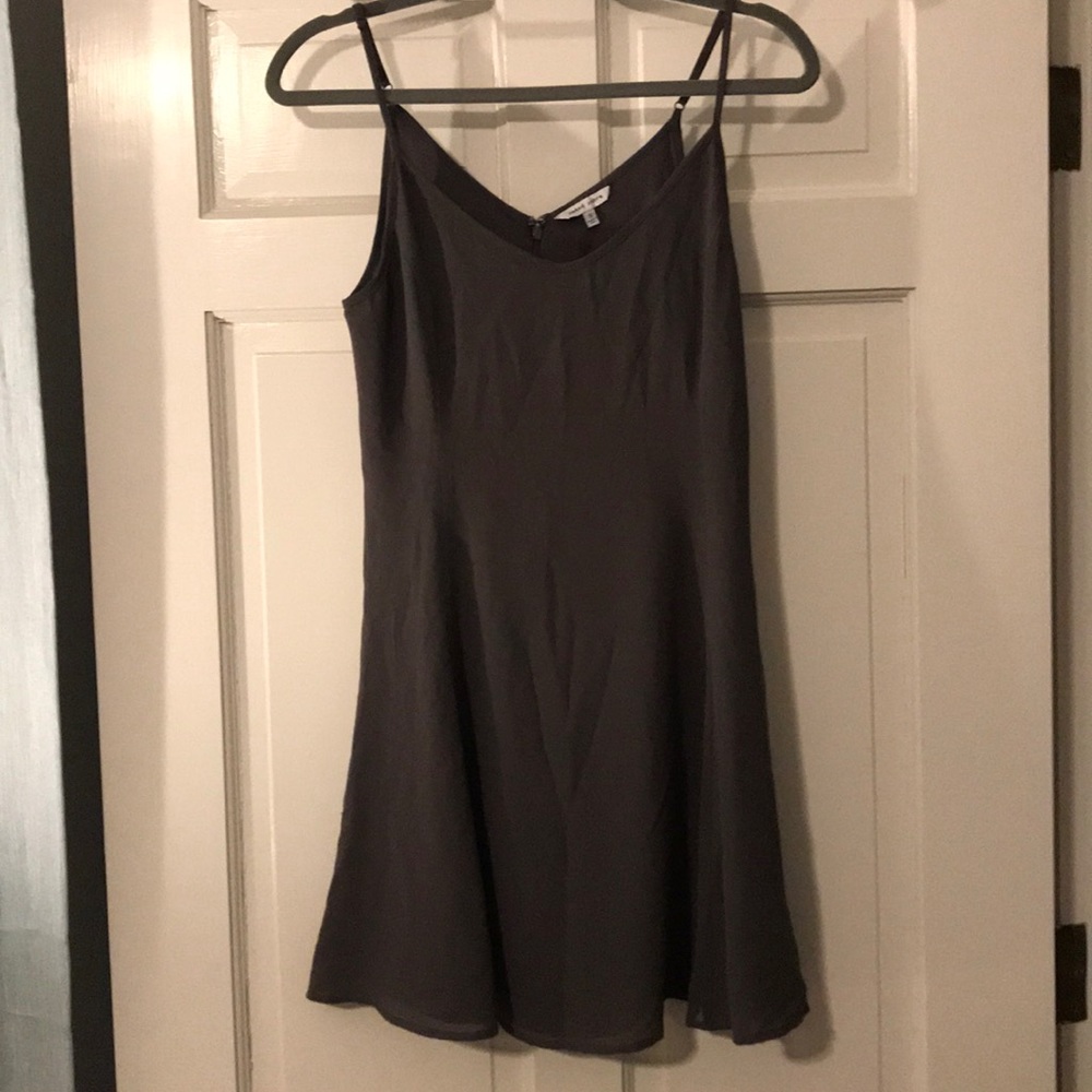 NWOT Charcoal Gray slip dress